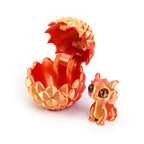 1/2Pcs Cute 3D Printed Dragon Eggs with Mini Dragon Surprise Toys for Kids Birthdays Party Favors Gifts Christmas Goodies Filler