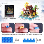 2688PCS Cretive Log Cabin House Building Blocks Street View Villa Country House Architecture Model Mini Brick Toys Kid For Gifts