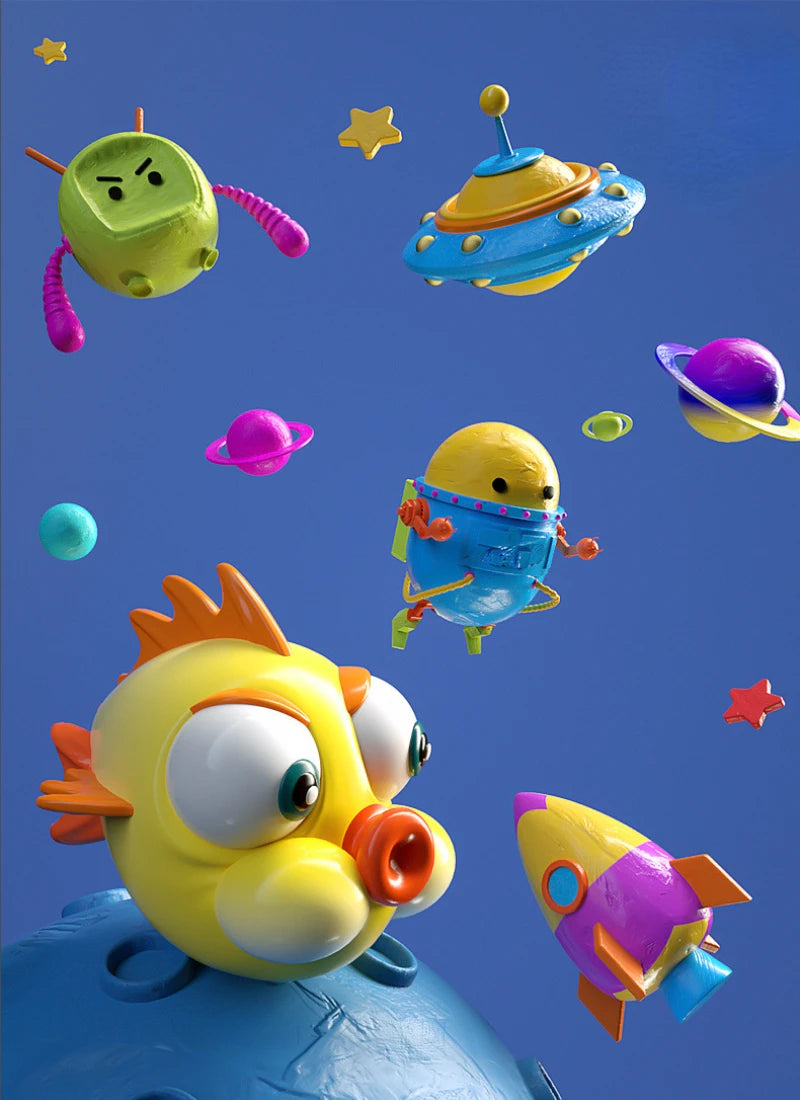 100g Environmentally Friendly Ultra-light Clay Kindergarten/children Creative DIY Cartoon Animal Doll Hand Kneading Material