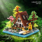 2688PCS Cretive Log Cabin House Building Blocks Street View Villa Country House Architecture Model Mini Brick Toys Kid For Gifts