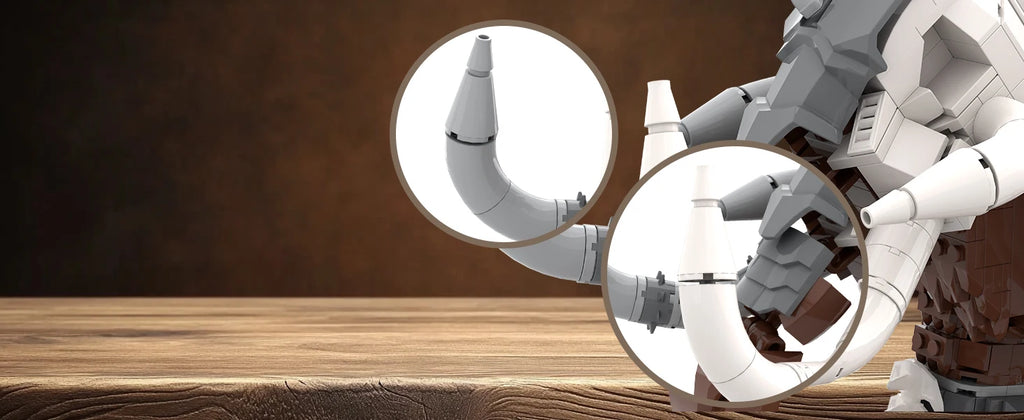 1310PCS Jurassic Mammoth Skeleton Building Blocks Ancient Animal Model Educational DIY Toy Birthday Gift For Boys Children