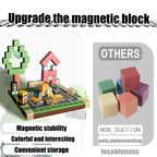 103PCS Magnetic Building Blocks Set - Construction Town STEM Toys for Kids, Educational Engineering Kit with Cars & Signs, Creat