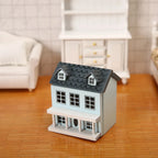 1:12 Dollhouse Dolls Miniature House Mini Villa Wooden Miniature Handicraft Building Mini Handicraft Miniature Doll House Model