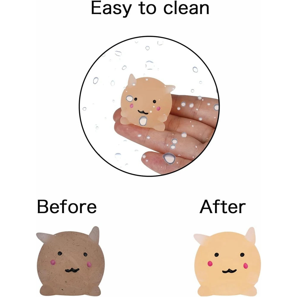 12/36PCS for Kids Kawaii Animals Squishies Mochi Squishy Toys Glow in The Dark Party Favors Stress Relief Squishy