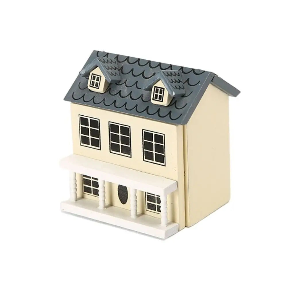 1:12 Dollhouse Dolls Miniature House Mini Villa Wooden Miniature Handicraft Building Mini Handicraft Miniature Doll House Model
