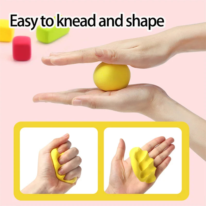 12/24/36 Color Clay Air-dried Clay Set Ultra Light Plastic Clay with Carving Tools DIY Crafts Toy Gifts for Friends Children