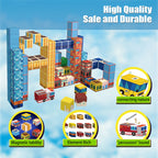 112PCS Magnetic Building Blocks Set, 3D Magnetic Tiles for Kids STEM Toys, Castle/Tower Construction Kit, Educational Learning T