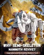 1310PCS Jurassic Mammoth Skeleton Building Blocks Ancient Animal Model Educational DIY Toy Birthday Gift For Boys Children