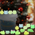 12/36PCS for Kids Kawaii Animals Squishies Mochi Squishy Toys Glow in The Dark Party Favors Stress Relief Squishy