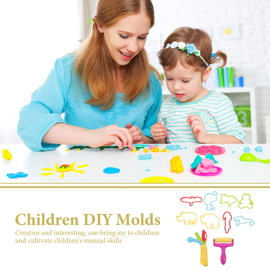 20 Pcs Plasticene Mold DIY Clay Models Plasticine Toy Molds Kids Baking Tools Children’s Toys Childrens Chocolate Cartoon