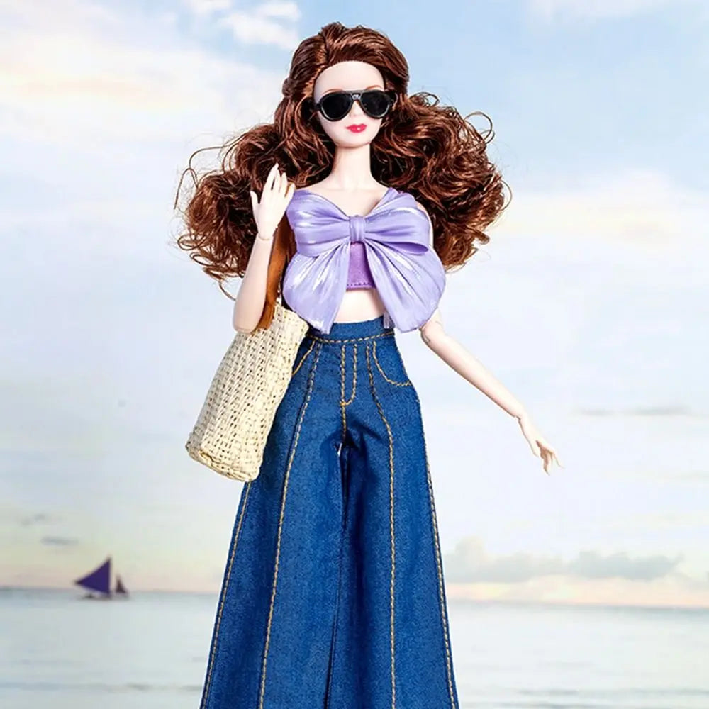 Fashion supermodel Doll Elegant Dress Casual Wears DIY Accessories Party Bags Doll Weaving Hats