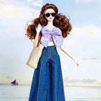 Fashion supermodel Doll Elegant Dress Casual Wears DIY Accessories Party Bags Doll Weaving Hats