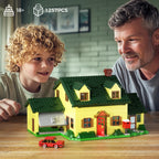 1256PCS Griffin Family House Building Blocks Set Funny Valley Home Yellow Suburb House Model Bricks Toys Gifts for Kids Adults
