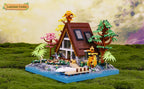 2688PCS Cretive Log Cabin House Building Blocks Street View Villa Country House Architecture Model Mini Brick Toys Kid For Gifts