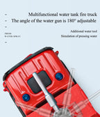 1:50 Fire Truck Alloy Diecast Simulation Sprinkler Toy with Light Music Water Spray Rescue Car Children's Toy Firefighter Truck
