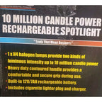 Power 10 million candle power Rechargeable spotlight Flashlight Lantern