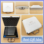 TENFLY Tuning Fork Set of 8 (256 Hz，288 Hz，320 Hz，341.3 Hz，384 Hz，426.6 Hz，480 Hz，512 Hz), Tuning Forks Perfect for Healing, Chakra, Sound Therapy, Keep Body, Mind and Spirit in Perfect Harmony