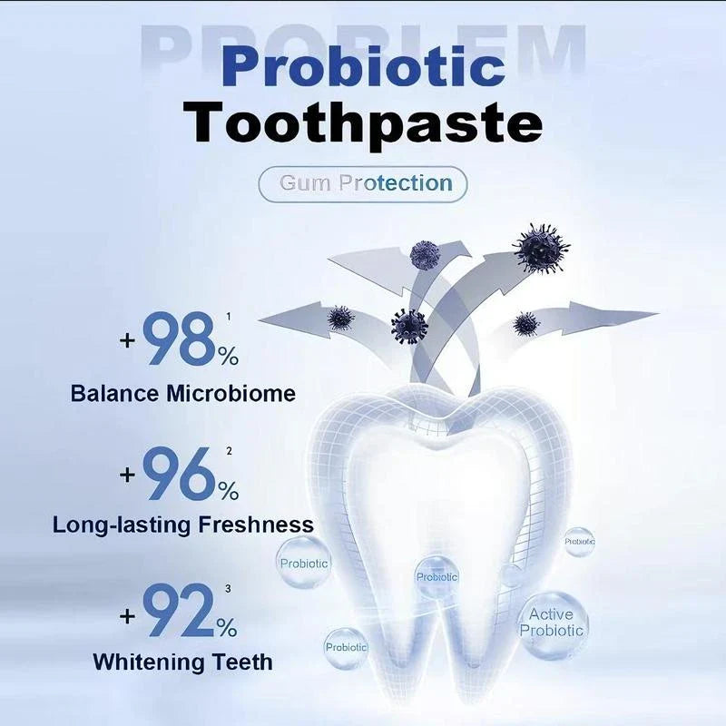 NASHUDA SP-8 Probiotic WhiteningToothpaste removes stains,Balances oral microbes, prevents cavitiesand freshens breath - Specification: 2PCS