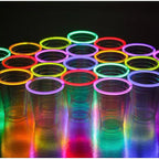 Serv 16 Oz 4 Colors Serv Neon Glow Tumblers For Cold Drinks Glow Sticks NEW 4 PacK