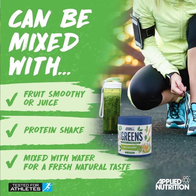 Applied Nutrition Critical Greens - Super Greens Powder, Boost Your Immune System with Superfood Nutrients, Natural Super Greens Taste, Vegan Friendly (150g - 30 Servings)