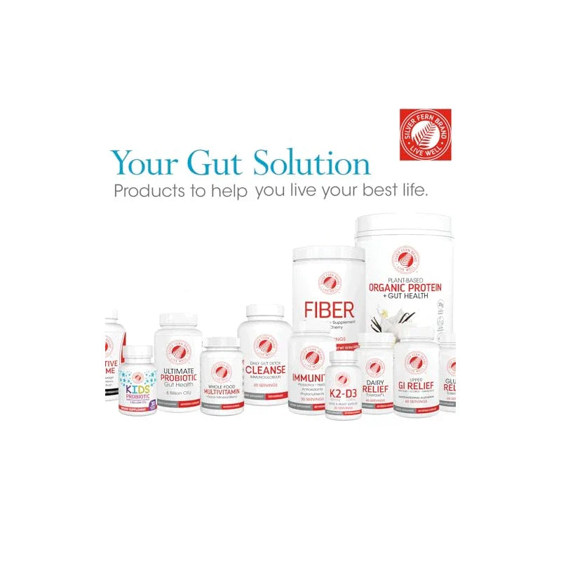 Silver Fern Sensitive Gut Fiber Supplement - Each Tub = 30 Scoops = 30 Day Supply - 6 Grams of Dietary Fiber Per Serving - with Galactomannan Guar Fiber, Baobab Fruit Powder (1 Tub)