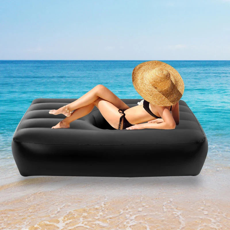 Unbranded BBL Mattress With Hole Inflatable Recovery BBL Bed Black After Surgery For Sleep