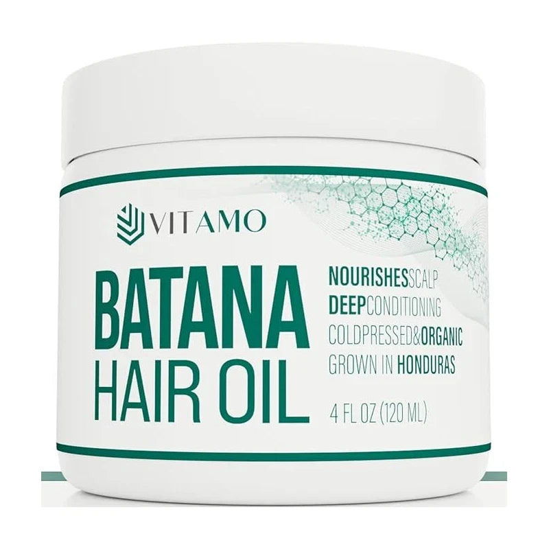 Vitamo 100% Organic Batana oil for Hair Growth, 4 fl oz.