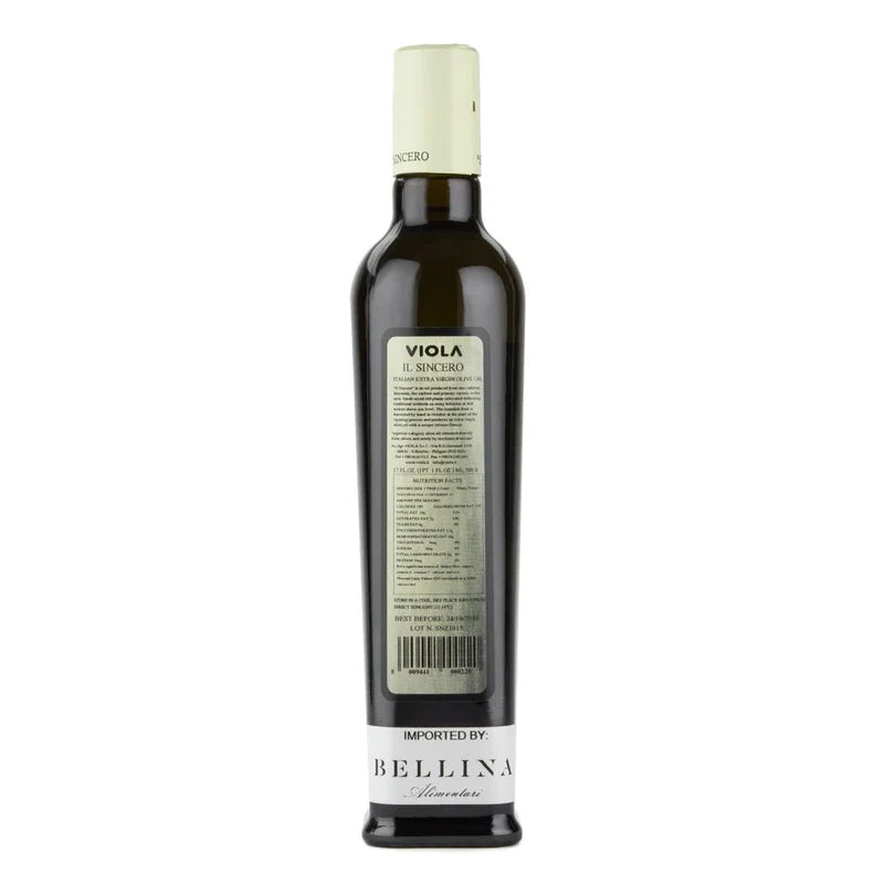 Viola Il Sincero 2019 Harvest Italian Extra Virgin Olive Oil From Umbria - 0.5 Liter / 16.9 Ounce