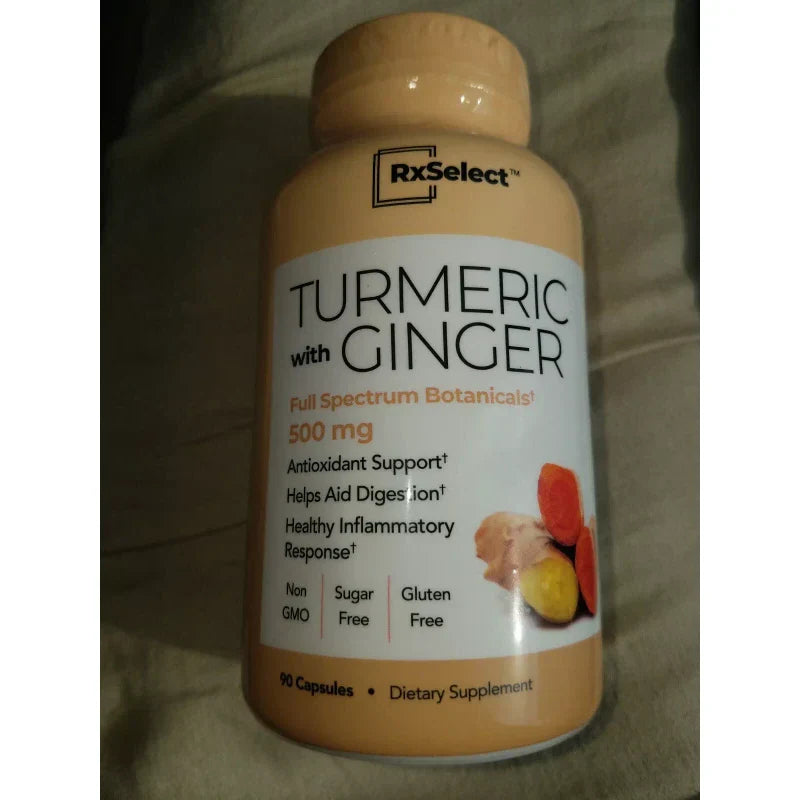 RxSelect TURMERIC with GINGER  500 MG Exp  5/2027 New & Sealed 90 Capsules
