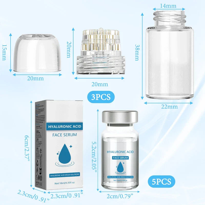 Micro Infusion System Pack of 3 Face Lip Fix Micro Infusion Lipfix Micro Infusion Serum Glov Micro Infusion System Suitable for Smooth Face Skin and Improve Face Lines