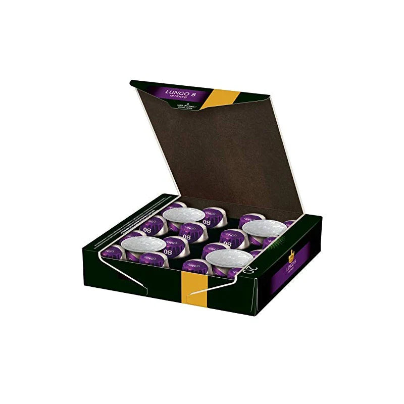 Jacobs Lungo Intenso Coffee Capsules, Intensity 8 of 12, 20 Nespresso®* Compatible Capsules for 20 Drinks