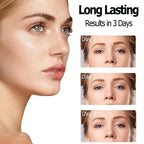 3Pcs Easy Peel Off Eyebrow Tint, Tattoo Brow Gel Tint, Long-lasting, Waterproof, Transfer-proof Eyebrow Tinting Kit for Fuller & Defined Looking Brows