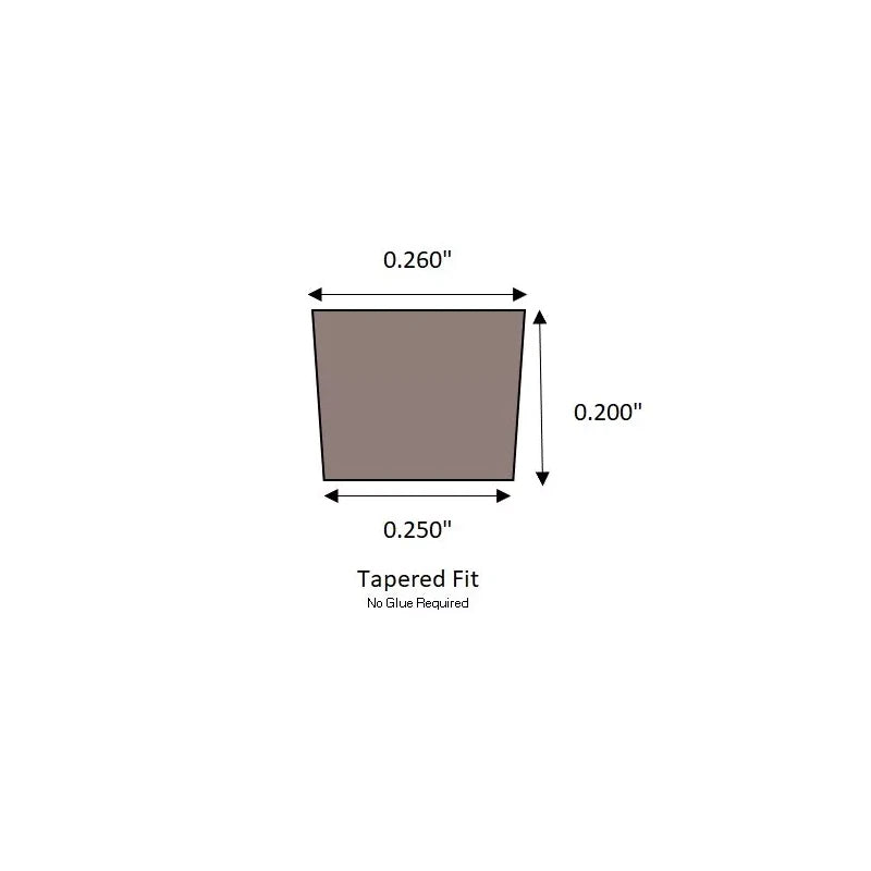 Lehzer Plugs New 1/4" Composite Deck Plugs - "TimberTech Sea Salt Gray"