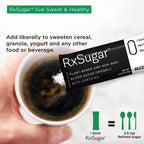 RxSugar 30 Stick Pack Carton 6-Pack | Diabetes-Safe Natural Sugar | Keto Certified | Non-GMO Project Verified | Gluten-Free Certified