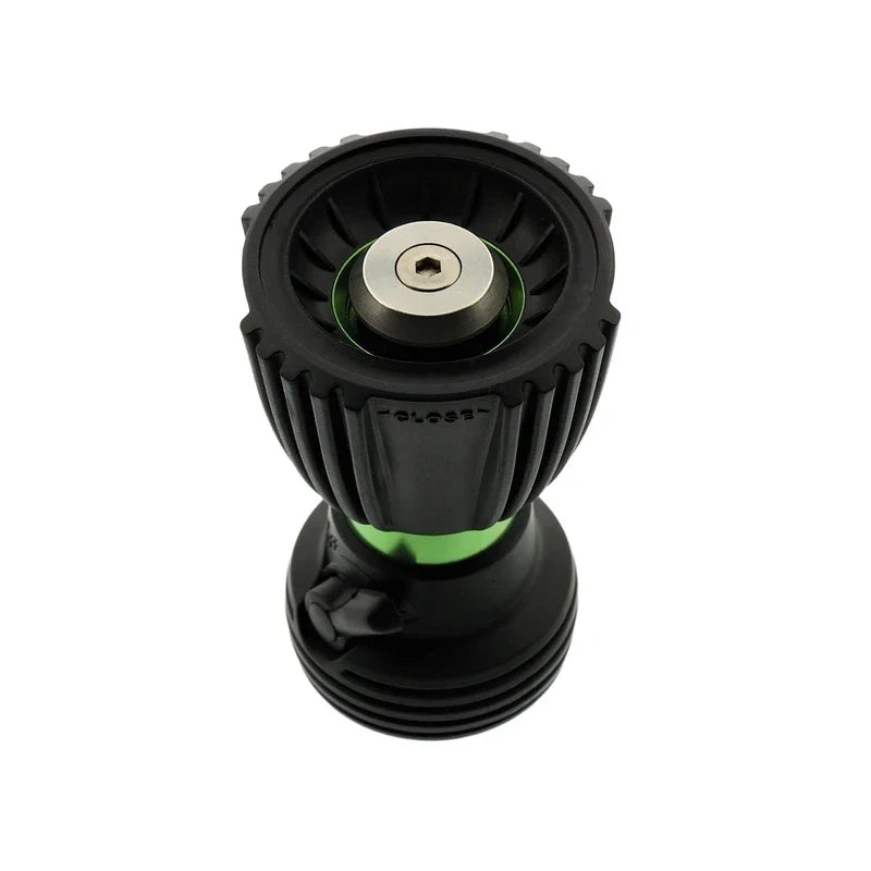 Ultimate Fireman’s Heavy Duty Water Hose Nozzle Featuring 5 Spray Patterns, Flow Control Valve & Two Way Shut-Off for Water Control - Hose Nozzle Sprayer for All Your Watering Needs - Sage Green