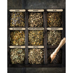 Gardenika Organic Loose Leaf Tea Sampler – 8 Pack, 1 LB – Herbal and Naturally Caffeine-Free Set - Ayurvedic Assortment Blend
