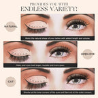 LASHVIEW Pack of 144 Cluster Lashes, DIY Cluster Eyelash Extensions, Mega Volume, Reusable, Individual Lashes, Cluster Volume Look, Super Thin Band & Soft (Volume, C-10-16 Mix)