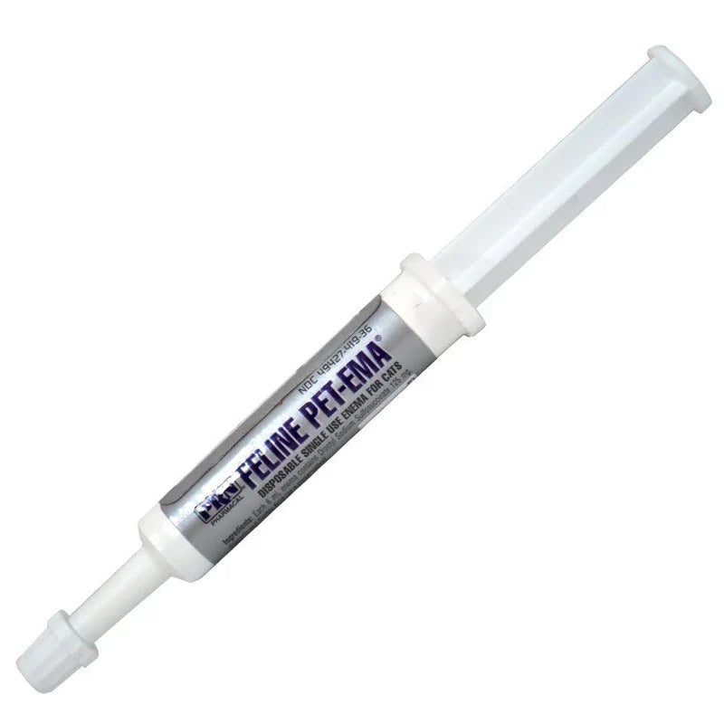 Pet-Ema Feline (6 mL) (3 Pack), Disposable Enema for Rectal Use in Cats by PRN Pharmacal Inc