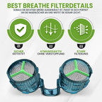Nose Protection Filter - Protective Filter Against Allergies and Pollution - Helps Relieve Allergies from Pollen, Mites and Dust with Reusable Nose Filter and 30 Disposable (S)