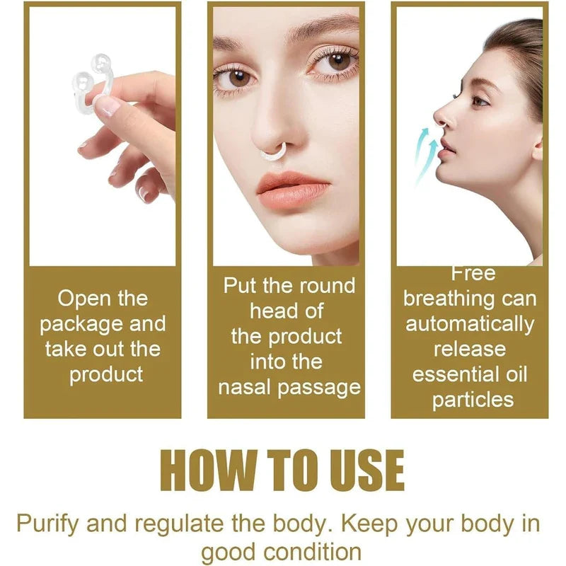 LIU JUN Bee Venom Lymphatic Drainage Nose Ring, Bee Venom Slimming Nose Ring, Bee Venom Nasal Oil Ring, Can Speed Up Basal Metabolic Rate and Bee Vitality（1 Bag）