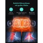 SKG Nackenmassagegerät mit Wärme, elektrisches Rotlicht-Puls-Vibrations-Traktions-Nackenmassagegerät zur Schmerzlinderung im tiefen Gewebe, tragbares 4D-Massagegerät, Nackenentspanner,K5-3 PRO