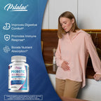Pslalae Probiotic 100 Billion - Gut Health, Relieve Gas and Bloating - with Prebiotic