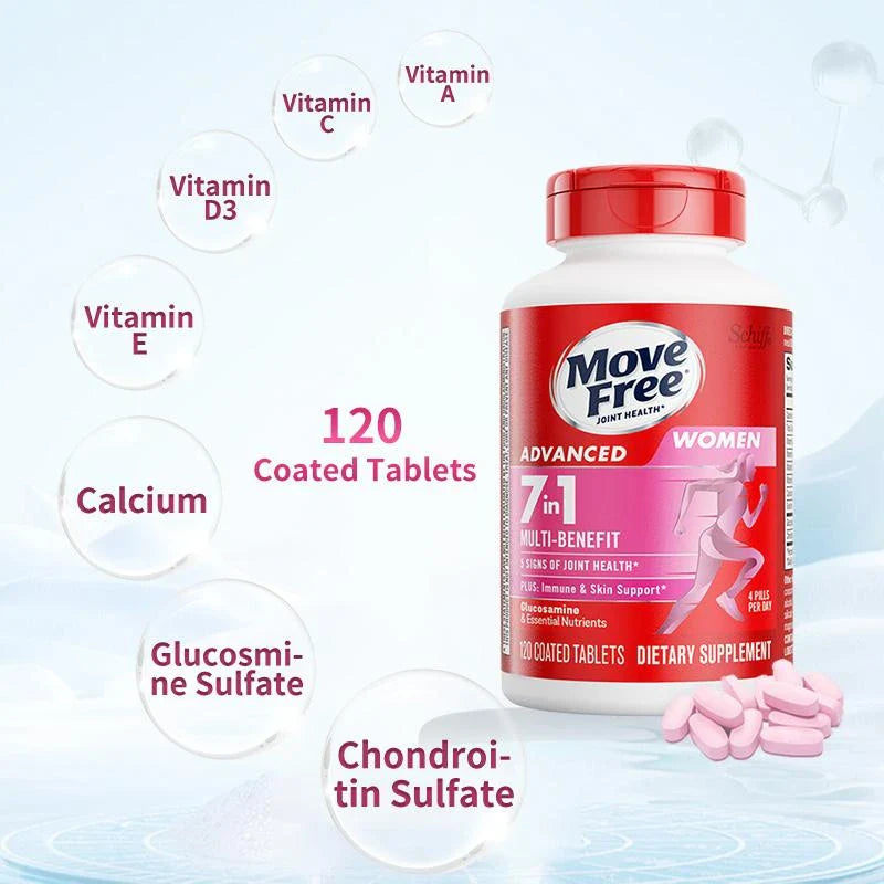 Joint Health Supplements- Move Free joint health 7-in-1 Combined Set of Men's Multi-Ingredient Glucosamine and Women's Multi-Ingredient Glucosamine