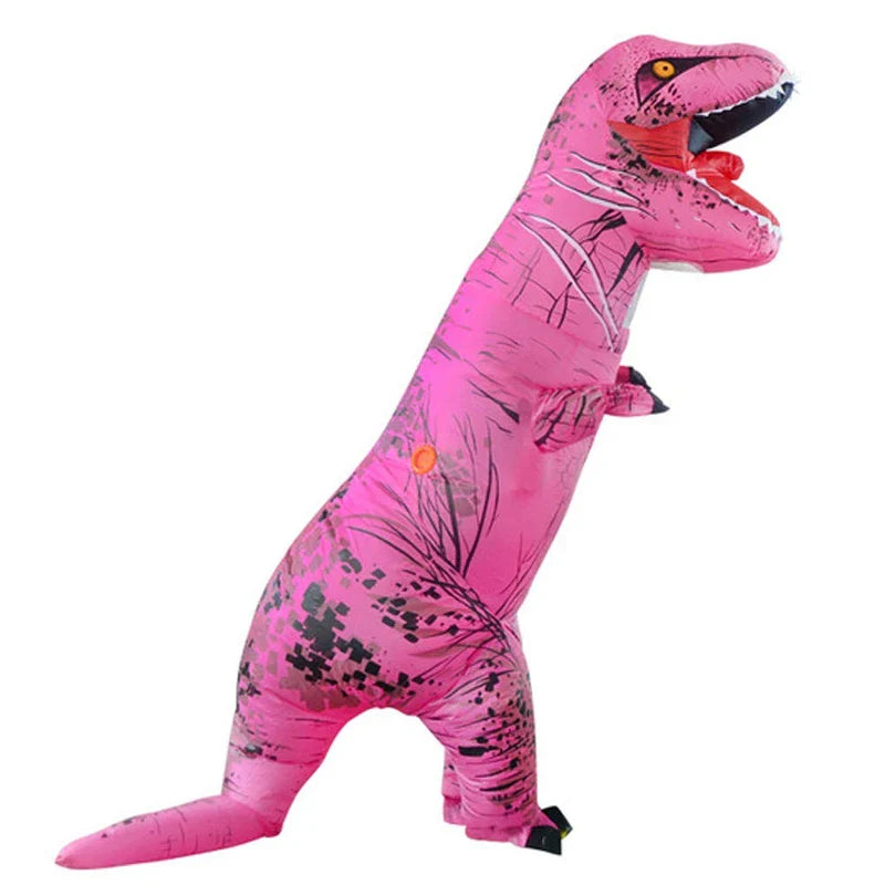 Bemuiz Funny Inflatable Dinosaur Costume for Kids,Blow Up Dinosaur Costume for Halloween Cosplay Party （3.9-4.9ft）