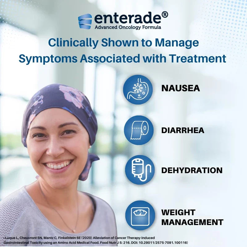 enterade enterade Advanced Oncology 12 Bottles Vanilla, Specially Formulated to Reduce Treatment GI Side Effects, Supportive Care Beverage 8oz
