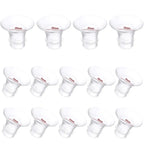 Flange Insert 14pcs 13/15/17/18/19/20/21mm*2 Compatible with Momcozy S12 Pro/S9 Pro/S10/S12/Spectra/Medela/Bellababy/Lansinoh/TSRETE/Willow 24mm Breast Pump,Reduce 24mm Tunnel Down to Correct Size