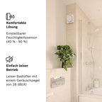 Bosch 1900 DH W100 Quiet Bathroom Fan with Humidity Sensor