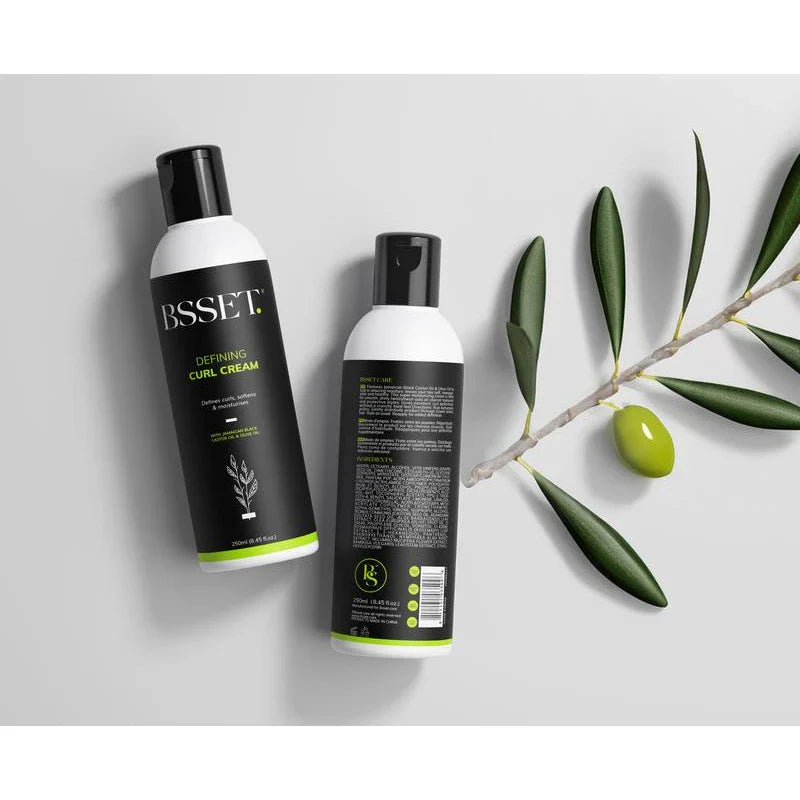 BSSET Defining Curl Cream With Jamaican Black Castor Oil and Olive Oil 250ml