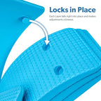 Backbridge (The Original Adjustable Lower & Upper Back Stretcher For Lumbar Support, Spine Alignment & Back Pain Relief (Blue) By Renowned Kinesiologist Dr. Todd Sinett