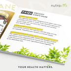 Organic Lions Mane Mushroom 1500mg - 120 High Strength Vegan Capsules (Not Powder) - Lions Mane Supplement with Organic Black Pepper - Made in The UK by Nutravita